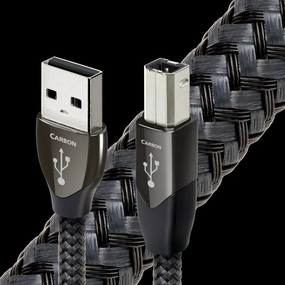 AudioQuest Carbon USB (A-B) kabelis